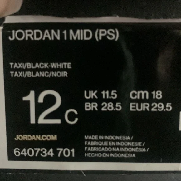 Jordan 1 Mid (PS) - Picture 3 of 3